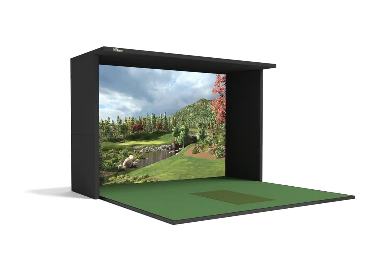 SimBooth 2 golf simulator enclosure, base configuration